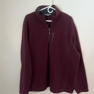 Gander Mountain Men's Maroon Zip-Up Sweater